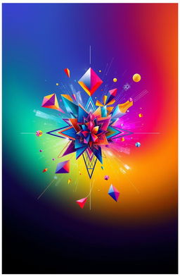 An artistic rendition inspired by the concept of 'Statik Gk' as envisioned by Shailesh Prajapati, featuring abstract shapes and dynamic elements that represent motion frozen in time