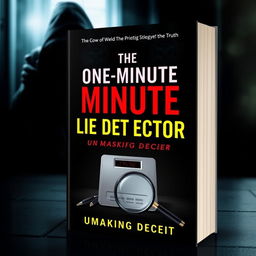 An engaging e-book cover design for 'The One-Minute Lie Detector: Unmasking Deceit