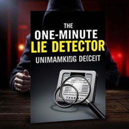 An engaging e-book cover design for 'The One-Minute Lie Detector: Unmasking Deceit