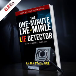 An engaging e-book cover design for 'The One-Minute Lie Detector: Unmasking Deceit