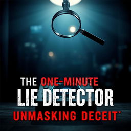 An intriguing e-book cover design for 'The One-Minute Lie Detector: Unmasking Deceit