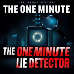 An intriguing e-book cover design for 'The One-Minute Lie Detector: Unmasking Deceit