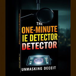 An intriguing e-book cover design for 'The One-Minute Lie Detector: Unmasking Deceit