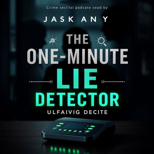 A captivating e-book cover design for 'The One-Minute Lie Detector: Unmasking Deceit