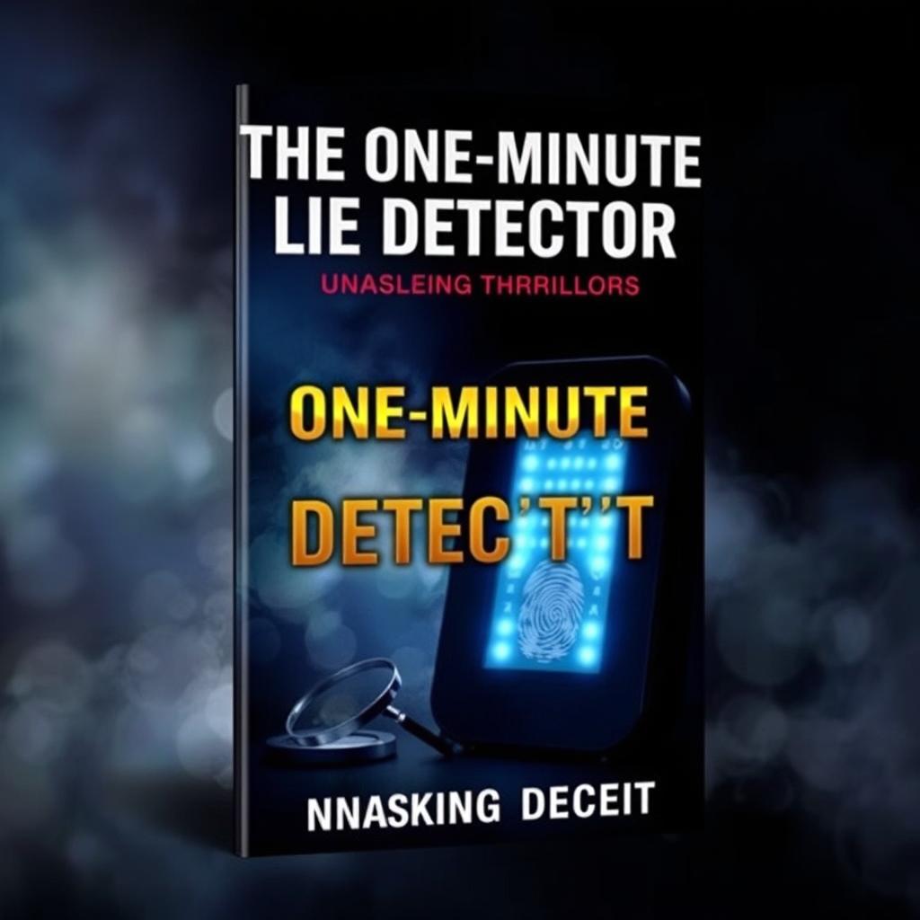 A striking e-book cover design for 'The One-Minute Lie Detector: Unmasking Deceit