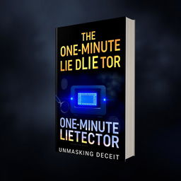 A striking e-book cover design for 'The One-Minute Lie Detector: Unmasking Deceit