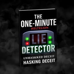A visually compelling e-book cover for 'The One-Minute Lie Detector: Unmasking Deceit