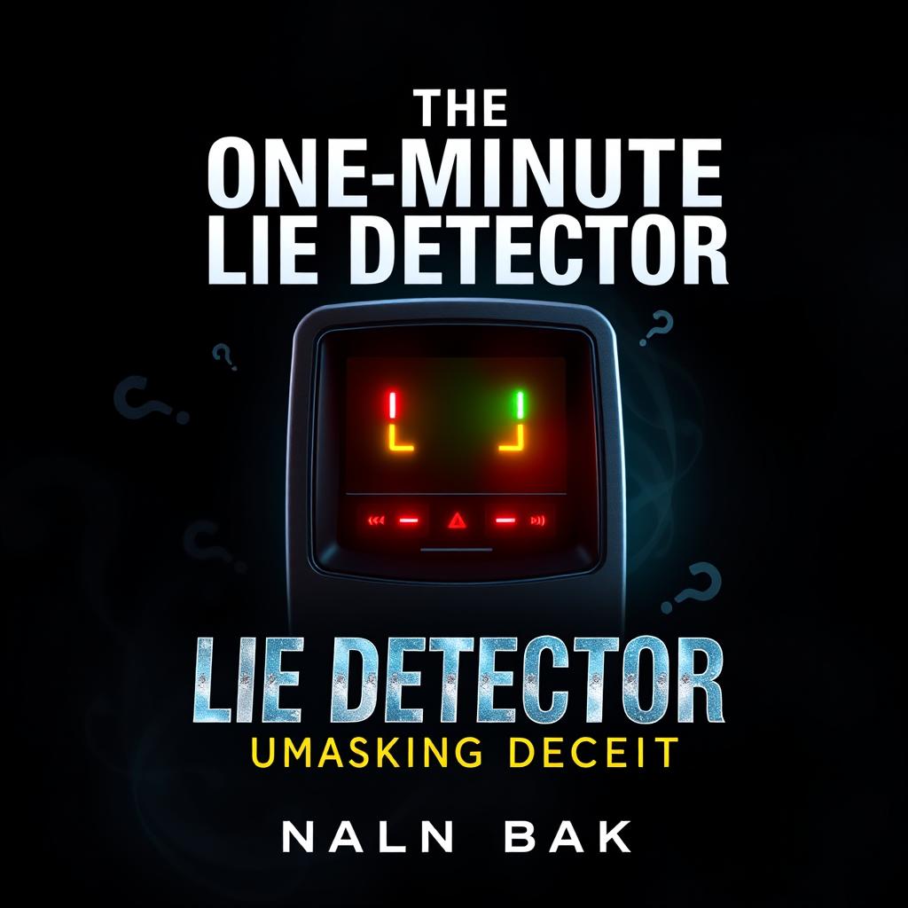 A visually compelling e-book cover for 'The One-Minute Lie Detector: Unmasking Deceit