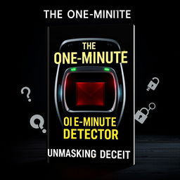 An engaging e-book cover design for 'The One-Minute Lie Detector: Unmasking Deceit