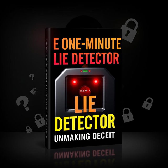 An engaging e-book cover design for 'The One-Minute Lie Detector: Unmasking Deceit