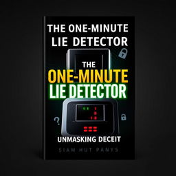 An engaging e-book cover design for 'The One-Minute Lie Detector: Unmasking Deceit