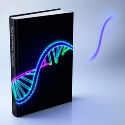 A striking book cover design featuring the number '8' elegantly crafted from a DNA double helix