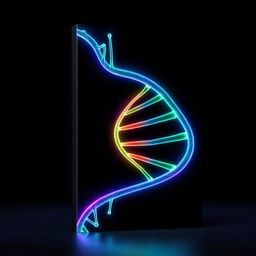 A striking book cover design featuring the number '8' elegantly crafted from a DNA double helix