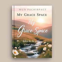 A book cover design for 'My Grace Space: Where His Grace Meets Your Heart'