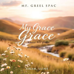 A book cover design for 'My Grace Space: Where His Grace Meets Your Heart'