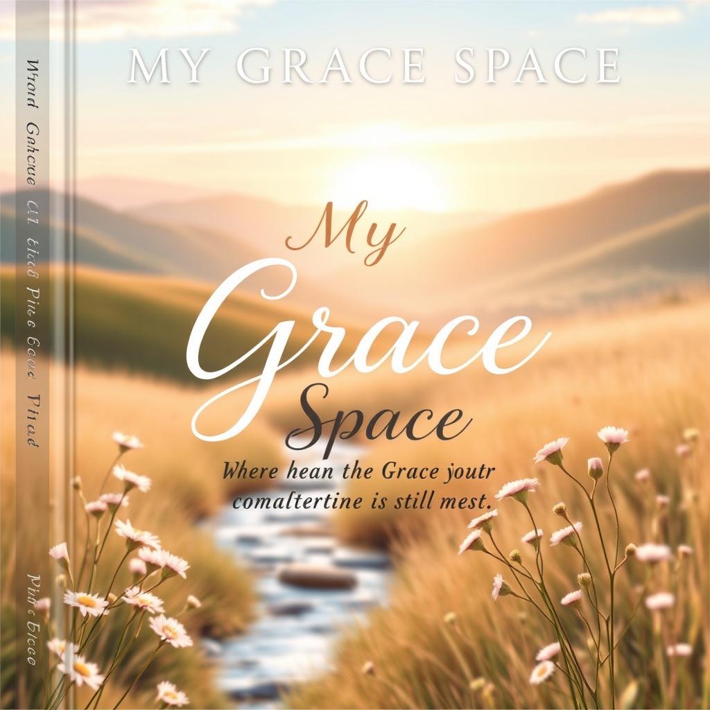 A book cover design for 'My Grace Space: Where His Grace Meets Your Heart'