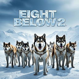 A captivating movie poster for 'Eight Below 2'