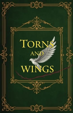 A captivating book cover design for the historical fantasy titled 'Thorns and Wings'