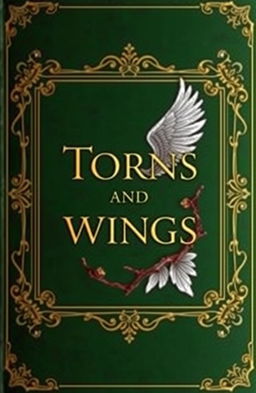 A captivating book cover design for the historical fantasy titled 'Thorns and Wings'