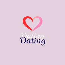 A modern and eye-catching dating logo that embodies love and connection