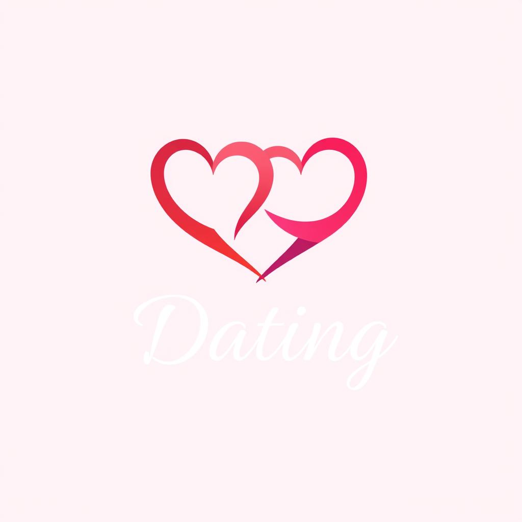 A modern and eye-catching dating logo that embodies love and connection