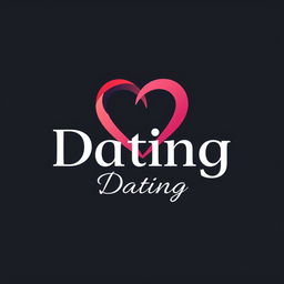 A modern and eye-catching dating logo that embodies love and connection