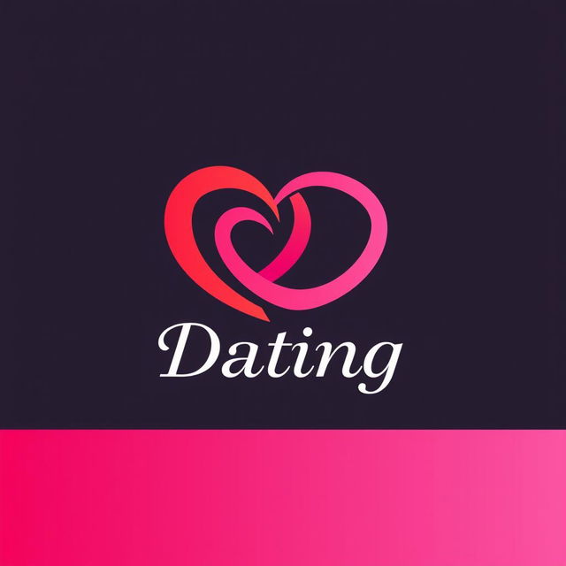 A modern and eye-catching dating logo that embodies love and connection