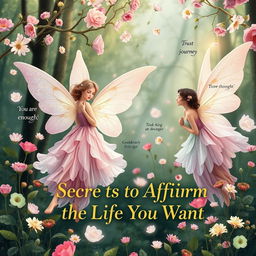 A modern yet classic book cover inspired by old fairy tale books like 'Fantastic Fairy Tales'