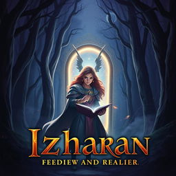 A mystical forest background with dim lighting, depicting the strange world of Izharan
