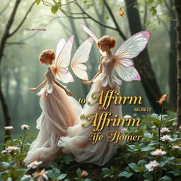 A sophisticated book cover with a vintage 1800s aesthetic, designed for an adult audience, featuring a serene woodland setting
