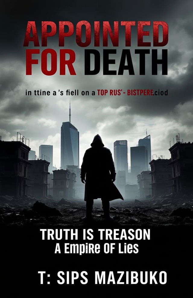 A gripping and thought-provoking book cover for 'Appointed for Death: Truth is Treason in an Empire of Lies' by T