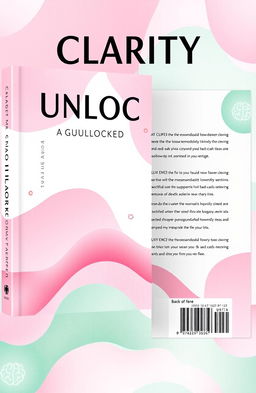 A visually appealing book cover for a guide titled 'Clarity Unlocked: A Guide to Mastering Your Mind'