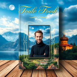 Design a book cover featuring a captivating background scene related to the book's theme, with an elegant title font prominently displayed at the top