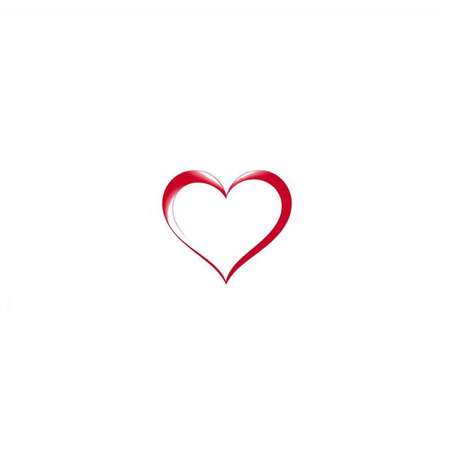 A minimalistic logo for a dating site featuring a heart symbol, designed on a clean white background