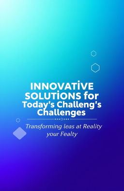 A visually striking cover page design for a PowerPoint presentation