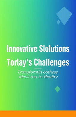 A visually striking cover page design for a PowerPoint presentation