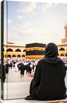 A book cover depicting the Kaaba in Mecca, with a distant view showing a number of people walking around it in a blurred manner to create a sense of movement