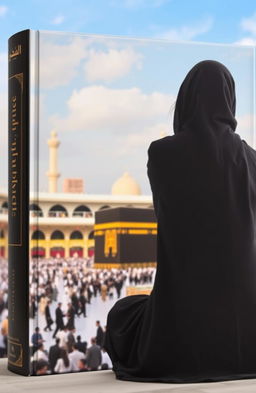 A book cover depicting the Kaaba in Mecca, with a distant view showing a number of people walking around it in a blurred manner to create a sense of movement