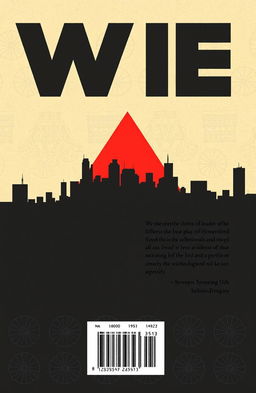 A reimagined cover and back cover design for the book "We" by Yevgeny Zamyatin, published in 1924