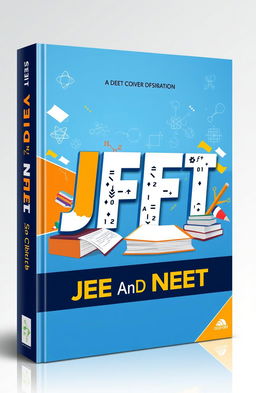 A creative and engaging book cover design for a guide titled 'JEET' for JEE and NEET exam preparation