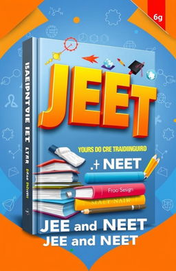 A creative and engaging book cover design for a guide titled 'JEET' for JEE and NEET exam preparation