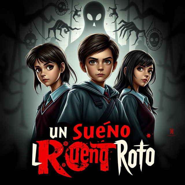 The poster showcases the main cast: Ramiro, Andrea, Lucas, and Rebeca, all represented as youthful teenagers dressed in school uniforms