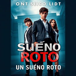 The poster features the main cast, Ramiro, Andrea, Lucas, and Rebeca, all youthful characters around 16 years old, wearing sleek and modern school uniforms