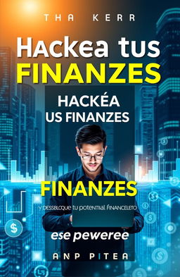 A captivating ebook cover design for 'Hackea tus finanzas y desbloquea tu potencial financiero