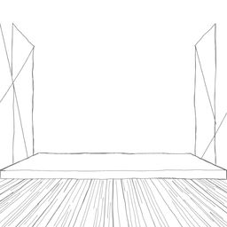 A simple, virtual stage background designed for placing a character in a digital environment