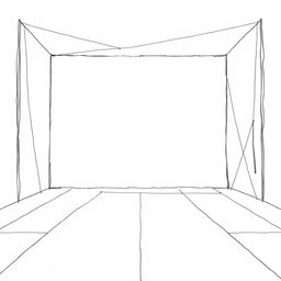 A simple, virtual stage background designed for placing a character in a digital environment