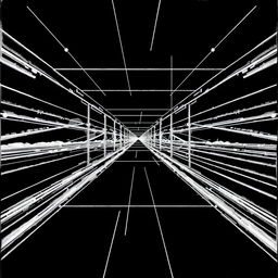 A non-existent, digital, and virtual environment designed as a holographic background