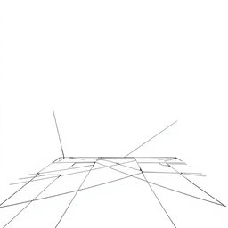A non-existent, digital virtual environment designed as a holographic background, featuring abstract intersecting lines that create a sense of depth and perspective