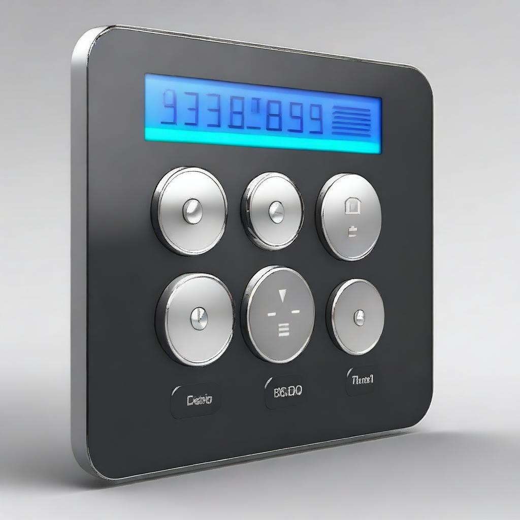 This image depicts a modernized panel overlay and keypad design