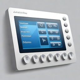 This image depicts a modernized panel overlay and keypad design